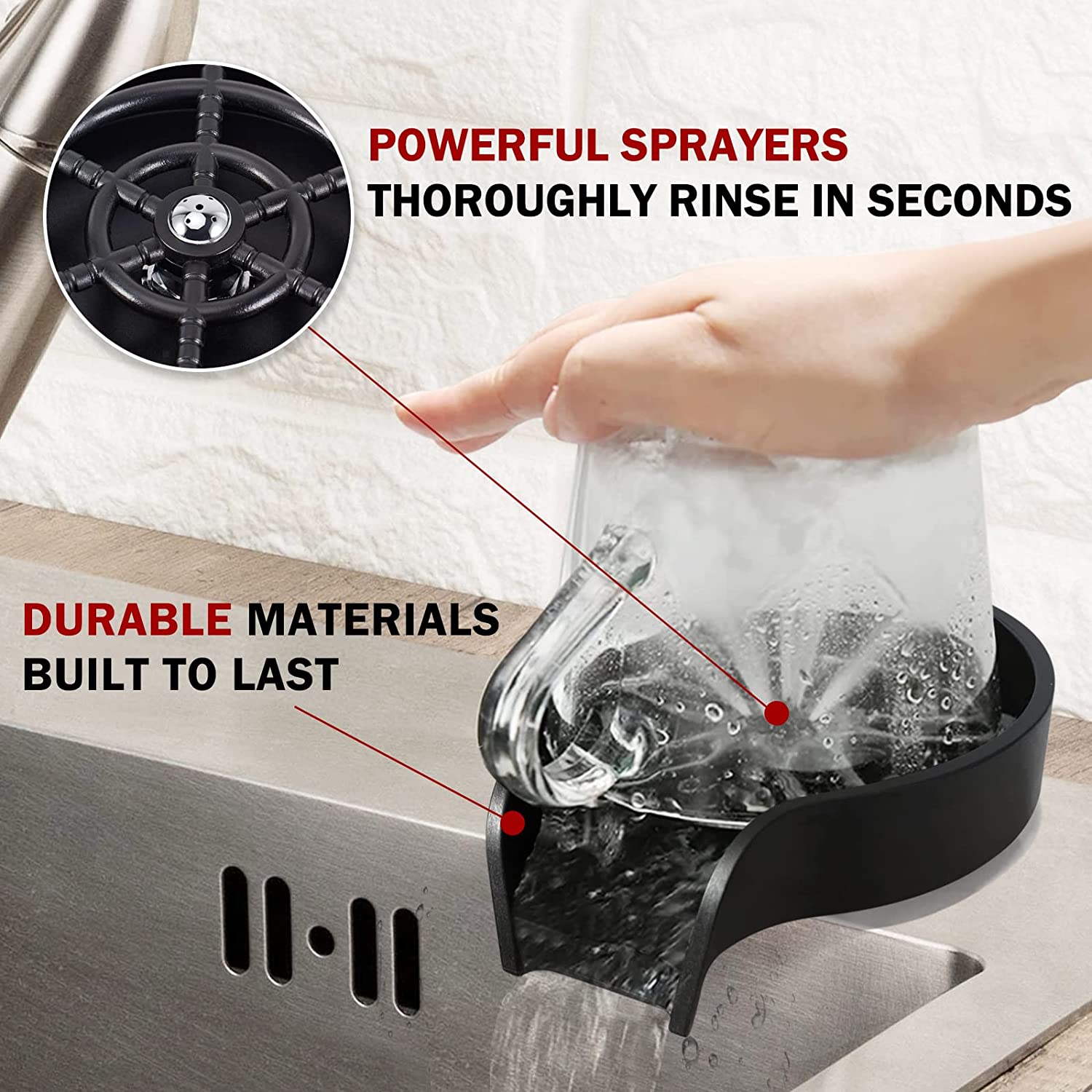 Lave-verre automatique pour évier de cuisine