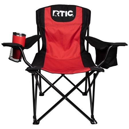 RTIC Chaise de camping pliante avec porte-boissons et sacs isoterme
