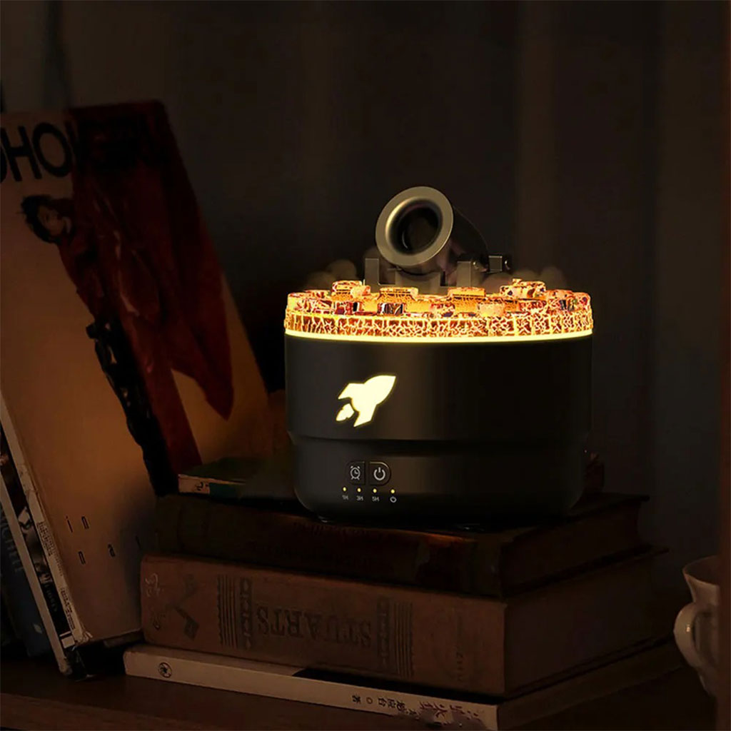 Cannon aroma humidifier with colorful LED lights