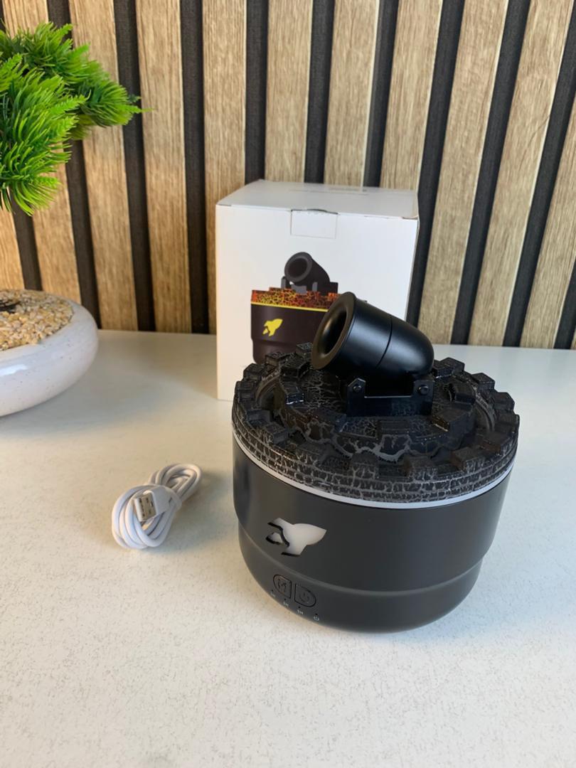 Cannon aroma humidifier with colorful LED lights