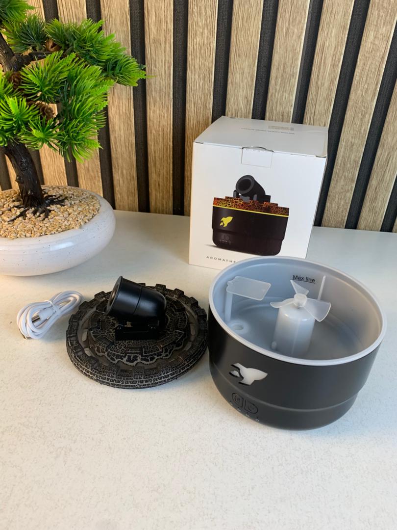 Cannon aroma humidifier with colorful LED lights