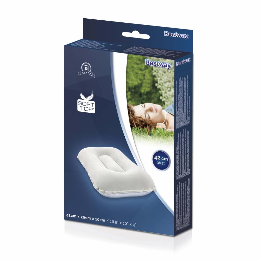 Oreiller Gonflable Confortable de Camping et Voyage Bestway 67121