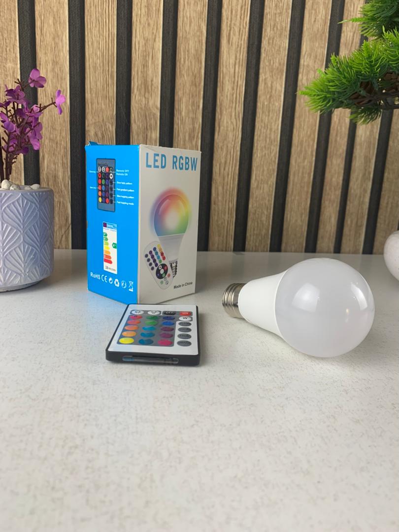 Dimmable E27 RGBW LED Bulb, 16 Colors