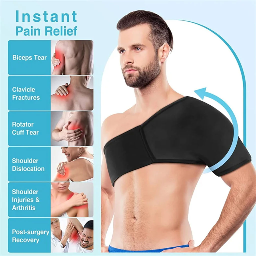 Hot and cold gel shoulder pad pack