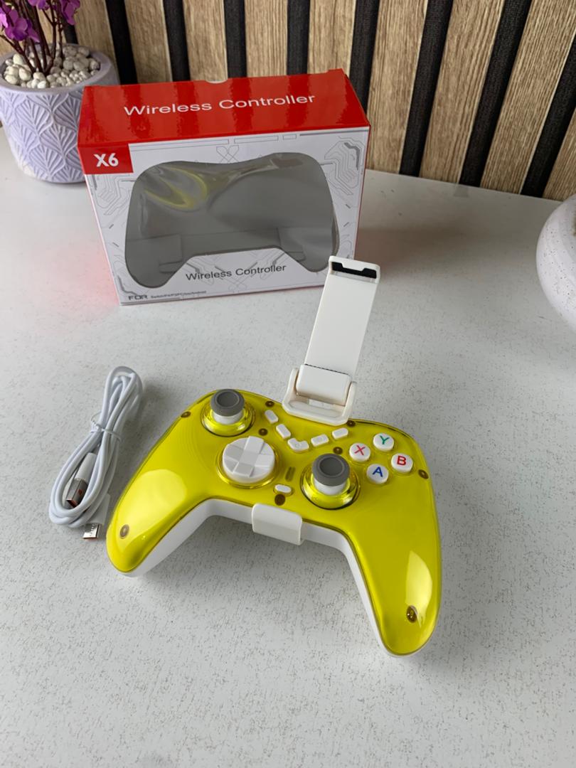 Manette de jeu sans fil X6 pour P4, P3, Android, iOS, PC, Switch