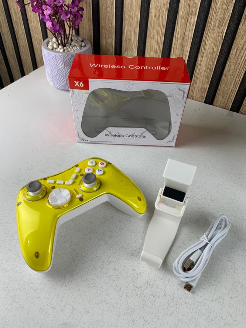 Manette de jeu sans fil X6 pour P4, P3, Android, iOS, PC, Switch