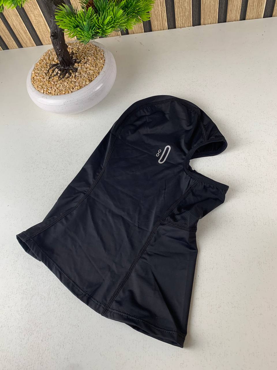 Winter motorcycle balaclava with glasses slot