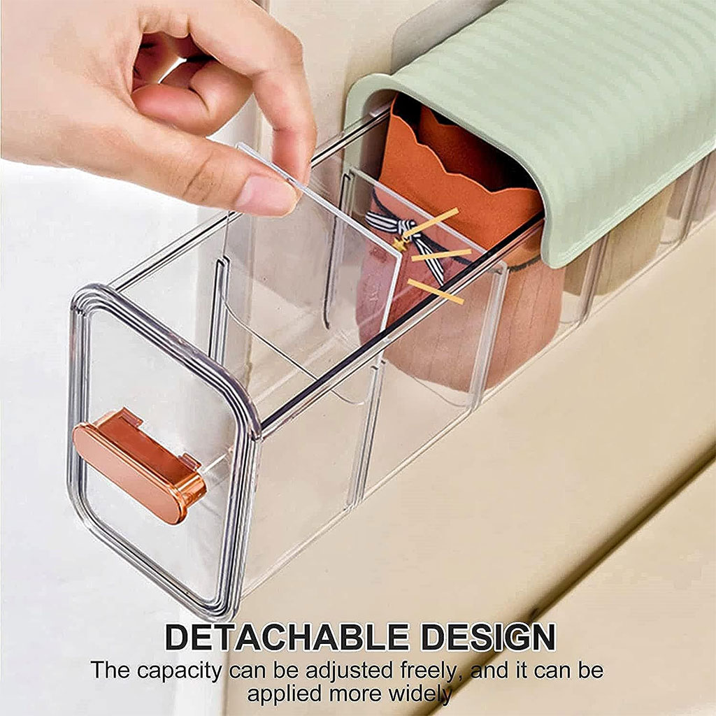 Multi-compartment storage box, 1 piece