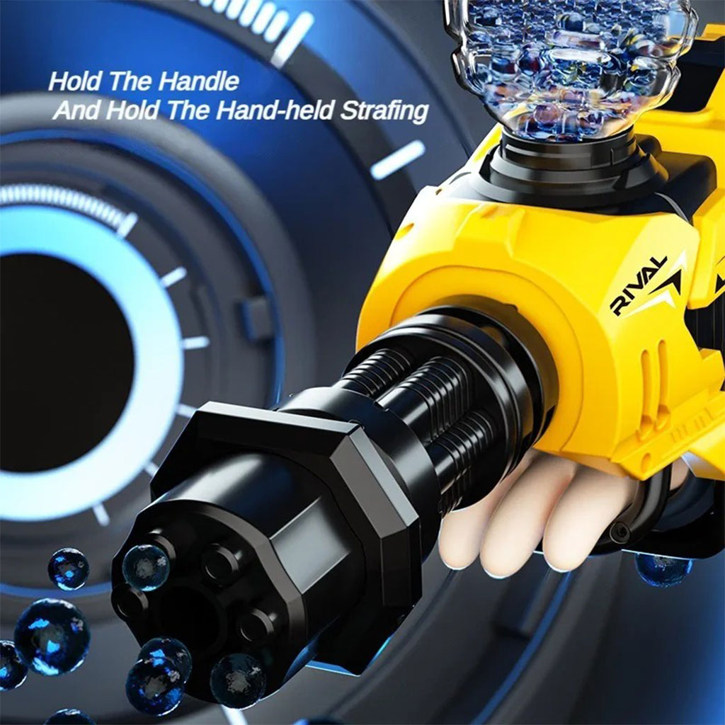 Gatling mechanical gel ball blaster