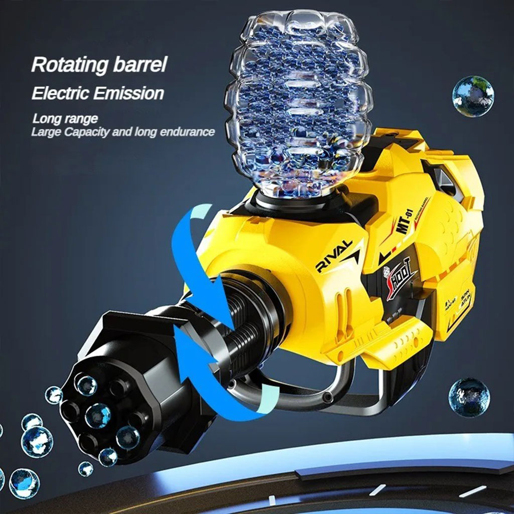 Gatling mechanical gel ball blaster