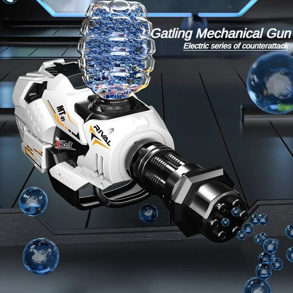 Gatling mechanical gel ball blaster