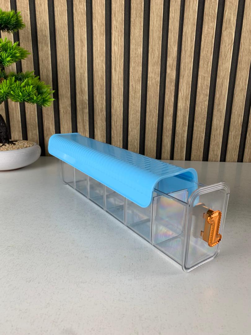 Multi-compartment storage box, 1 piece