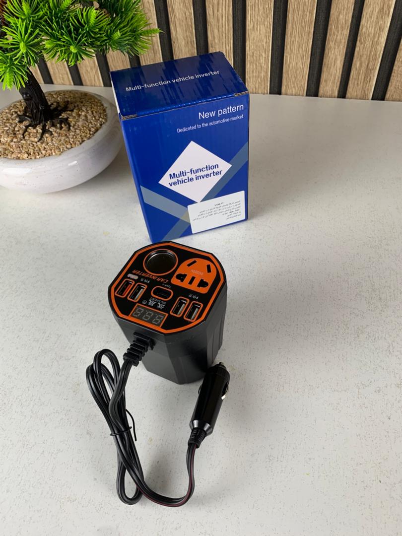 Car Power Inverter 12V/24V to 220V DC with Fast Charging