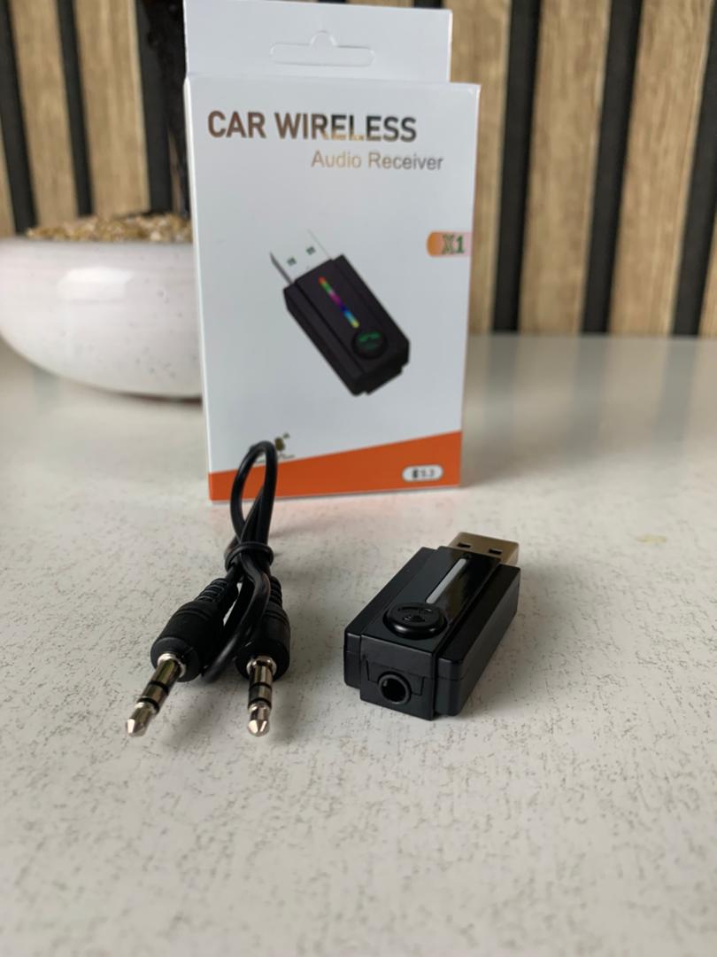 Bluetooth car receiver with AUX cable