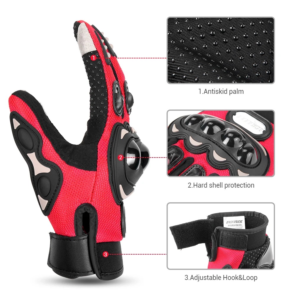 Winter motorcycle pack: thermal full balaclava + Pro Biker protective gloves