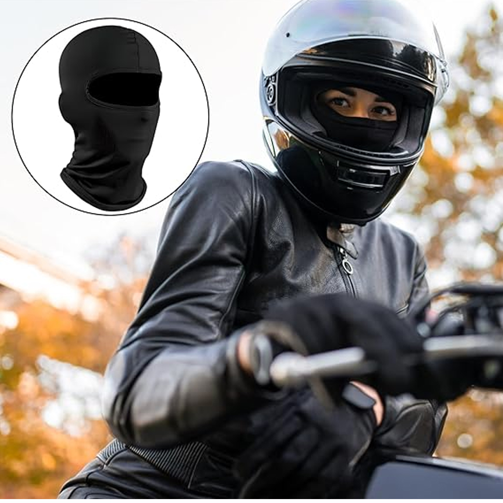 Winter motorcycle pack: thermal full balaclava + Pro Biker protective gloves