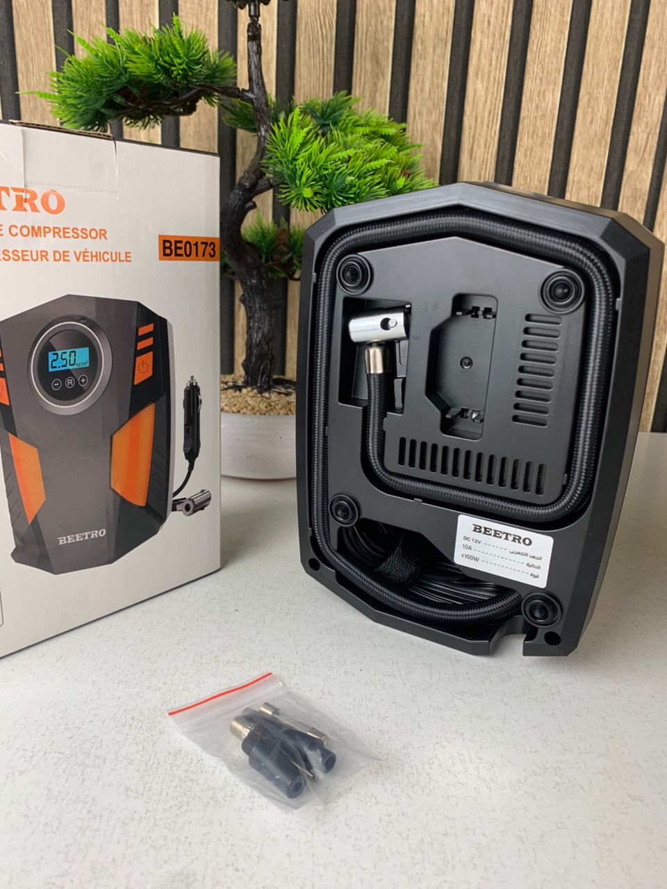 ضاغط هواء رقمي للسيارات والدراجات النارية 150PSI موديل BE0173