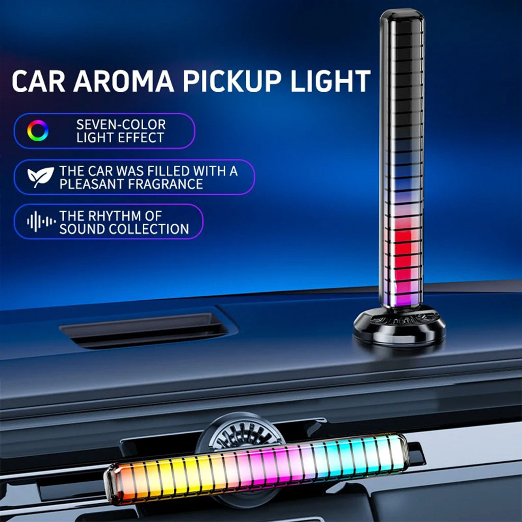 Lampe d'ambiance musicale pour voiture avec humidificateur RGB, 1 pièce