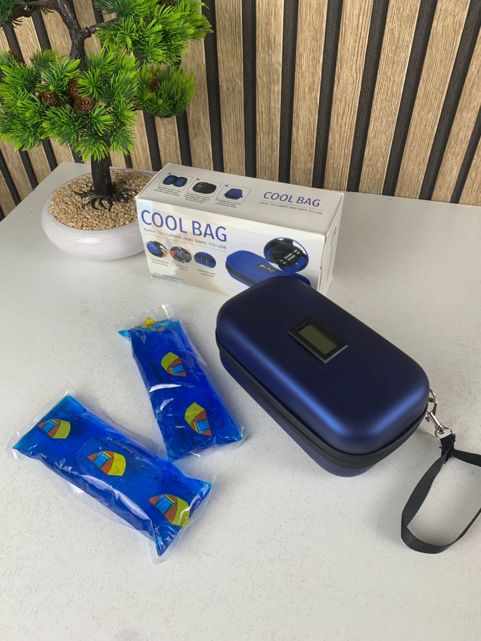 Trousse isotherme pour insuline avec écran d'affichage de température