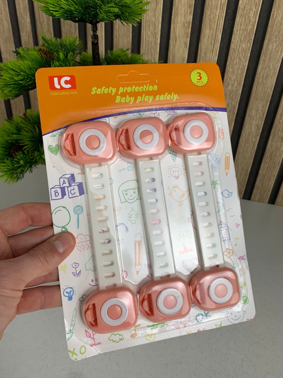 3-Pack Child Safety Locks for Appliances and Drawers