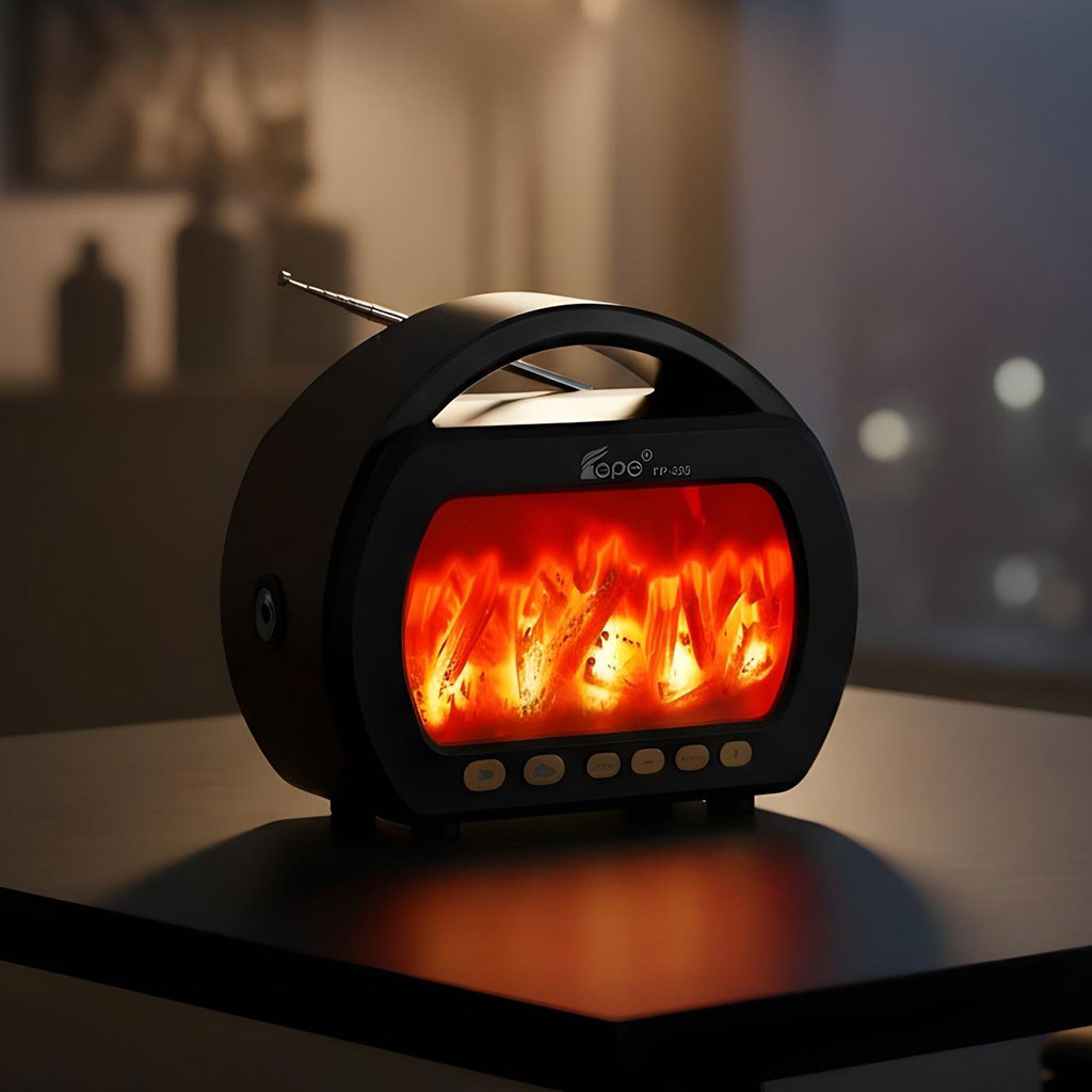 Wireless Bluetooth Flame Pattern Speaker FP-535