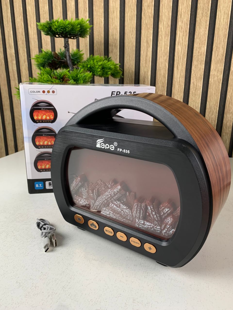 Wireless Bluetooth Flame Pattern Speaker FP-535