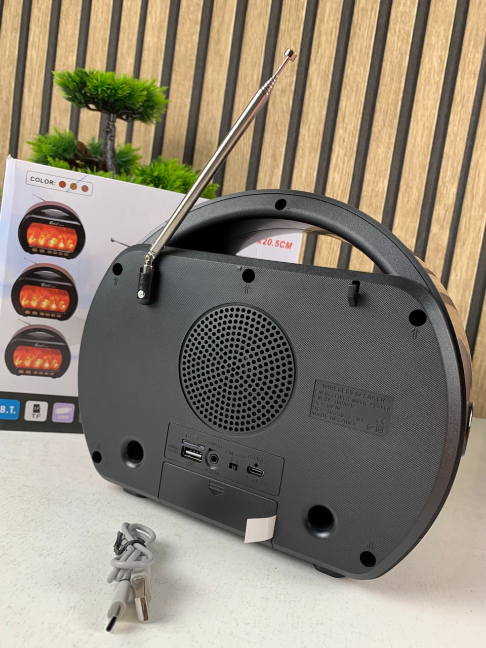 Wireless Bluetooth Flame Pattern Speaker FP-535