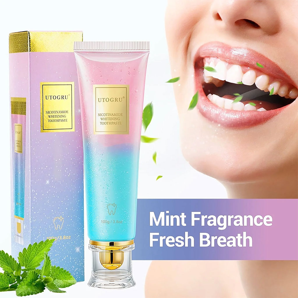 UTOGRU Niacinamide Triple Action Whitening Toothpaste