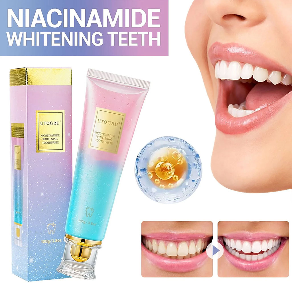 UTOGRU Niacinamide Triple Action Whitening Toothpaste