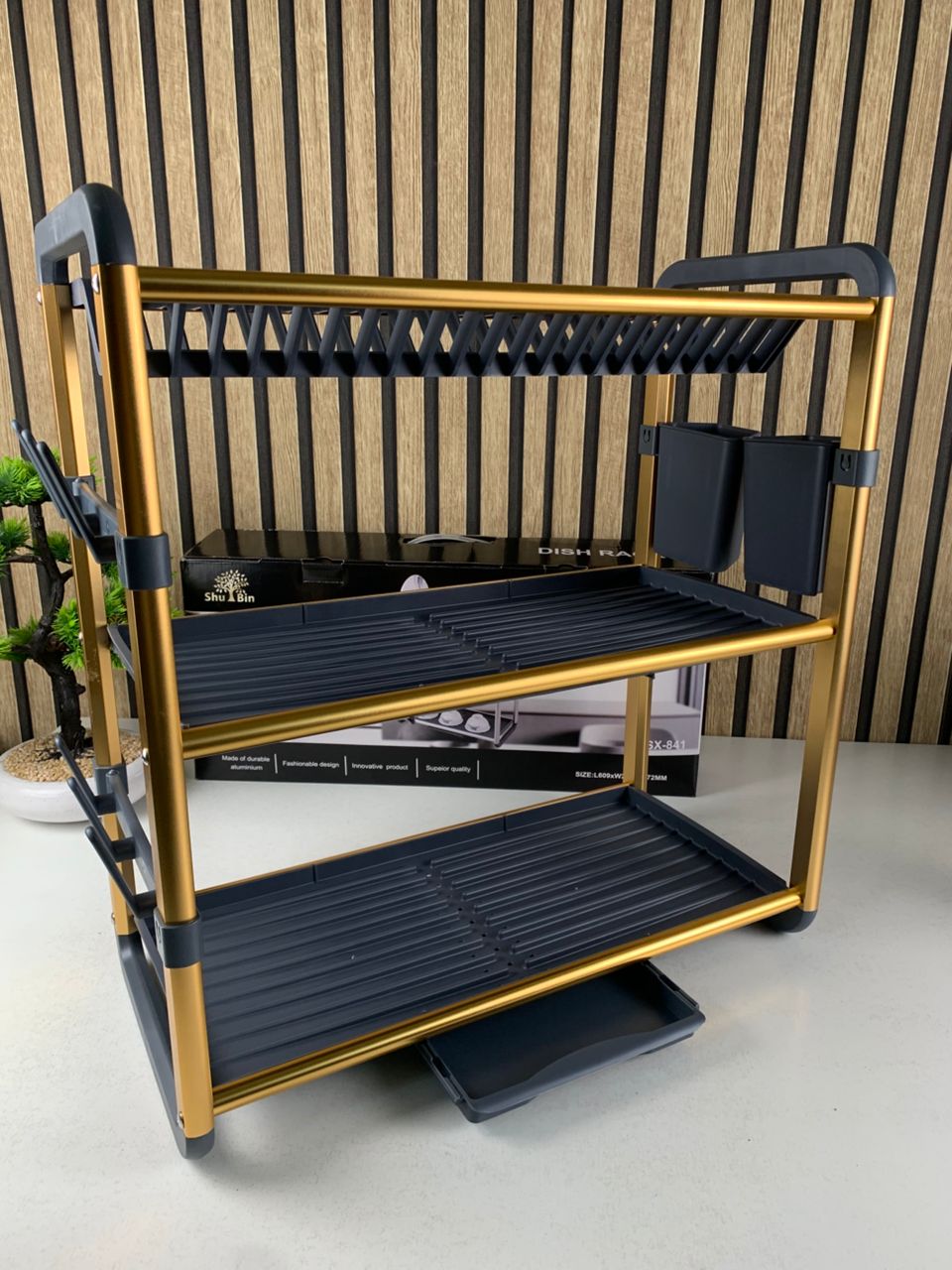 3-Tier Aluminum Dish Drying Rack SX-841