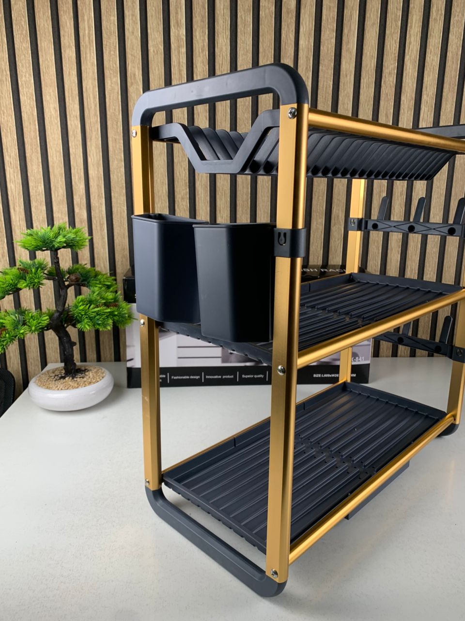 3-Tier Aluminum Dish Drying Rack SX-841