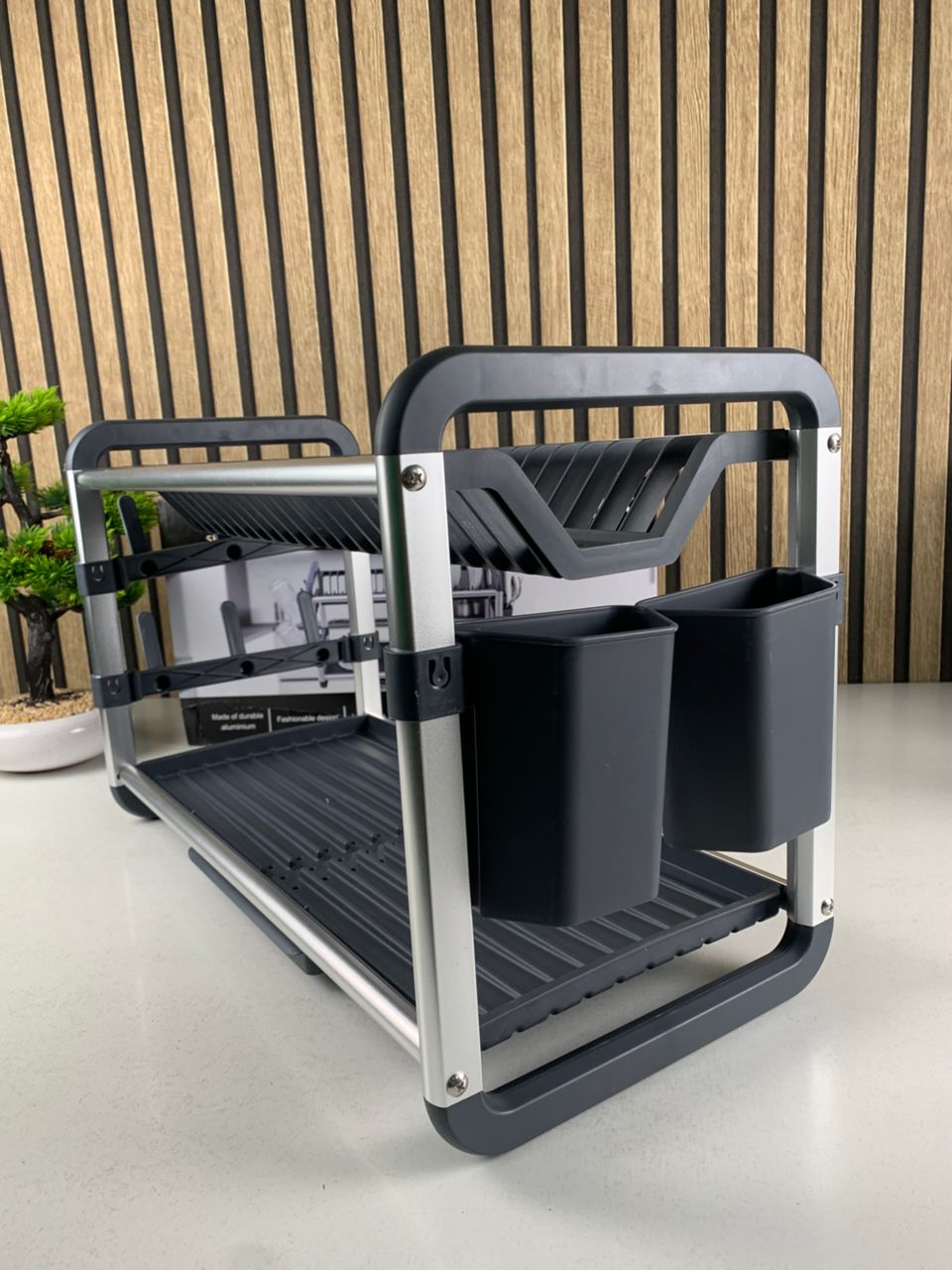 2-Tier Aluminum Dish Drying Rack SX-842