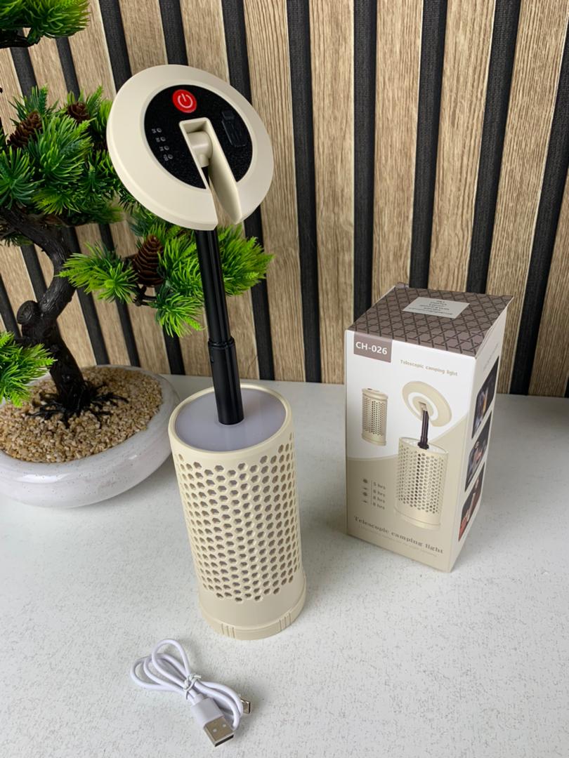 Honeycomb design camping lamp, 3 colors, rechargeable