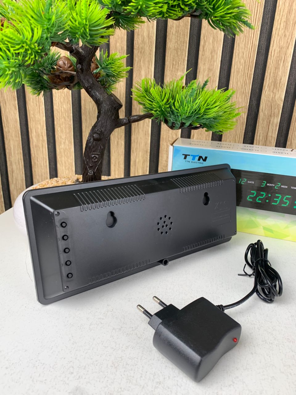 ساعة حائط رقمية LED لمواقيت الصلاة AZ2515