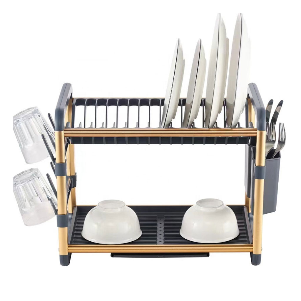 2-Tier Aluminum Dish Drying Rack SX-842