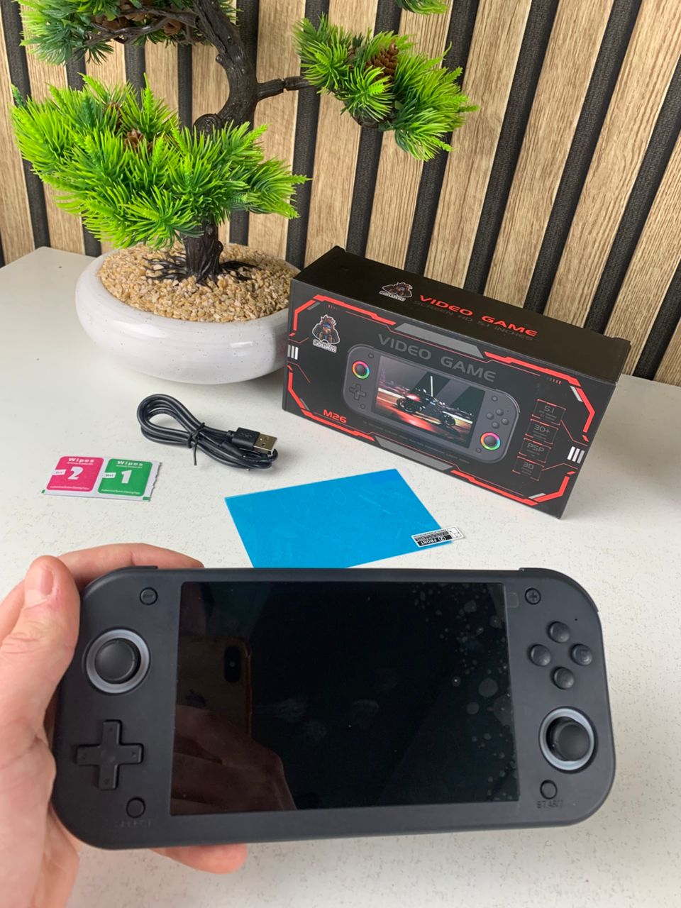 Console de jeu portable rétro M26, 64 Go, 20 000 jeux, 25 émulateurs