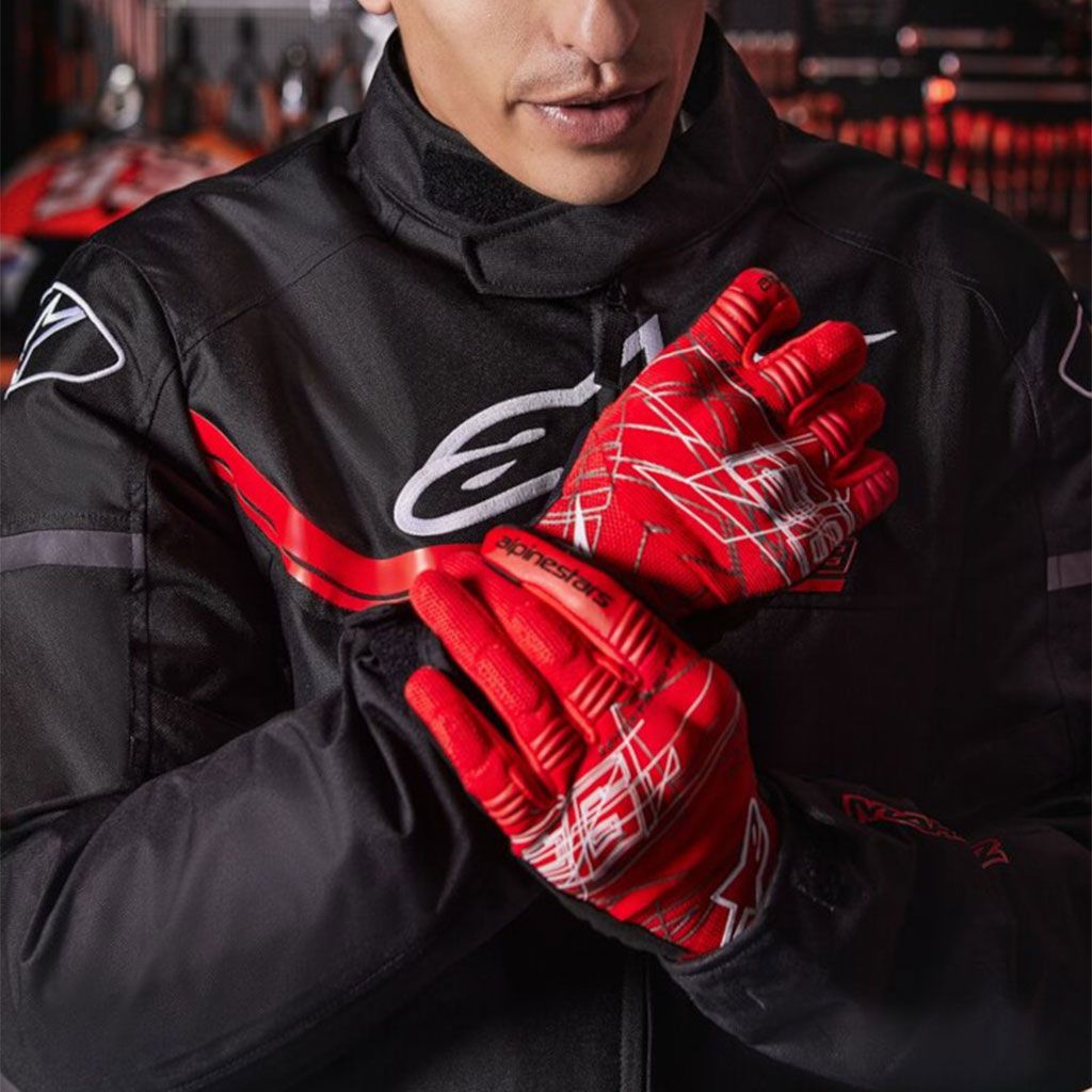 قفازات دراجة نارية Alpinestars MM93 Losail V2 تعمل باللمس
