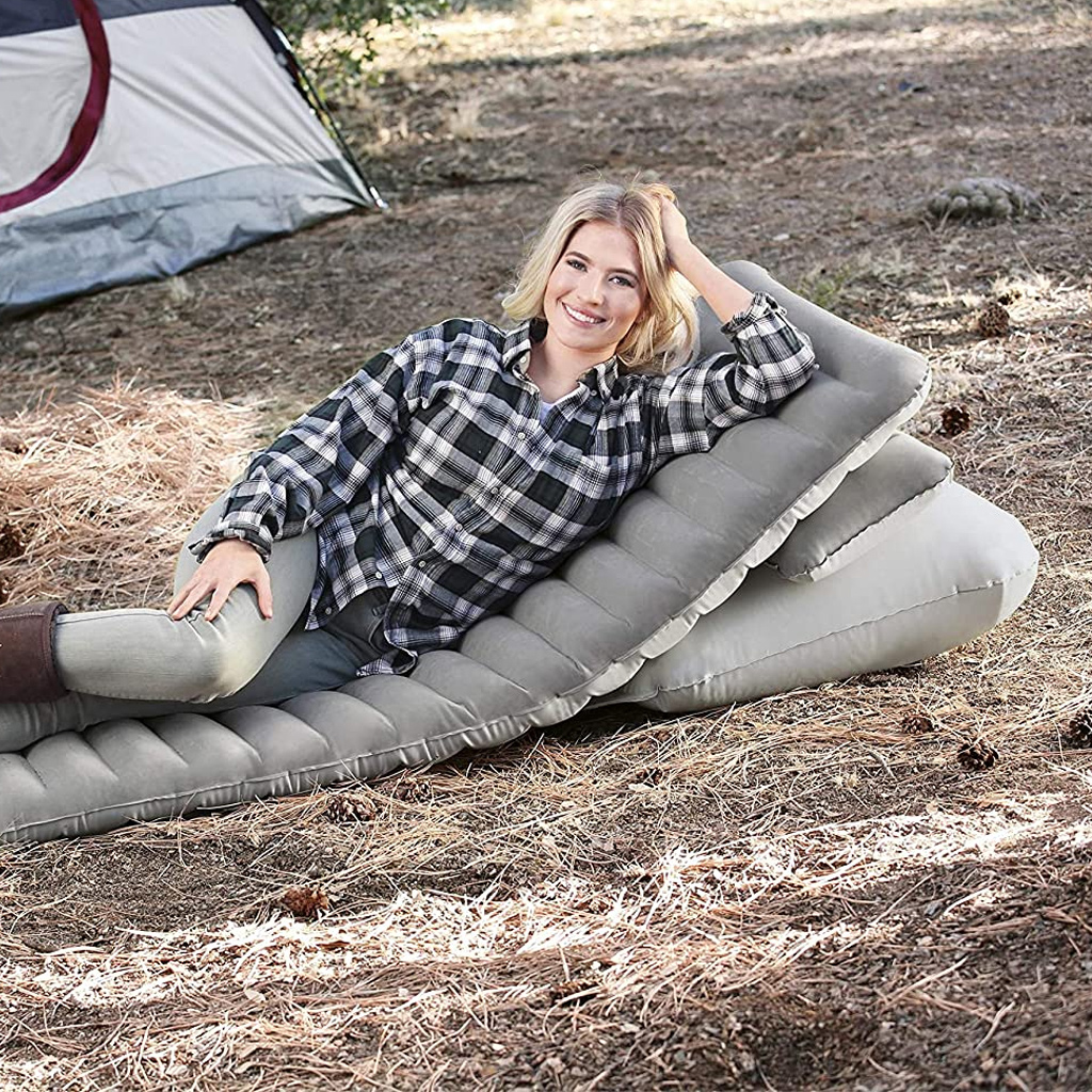 Matelas Gonflable Multifonction 1 Place Avec 2 Oreillers Bestway Pavillo 67617