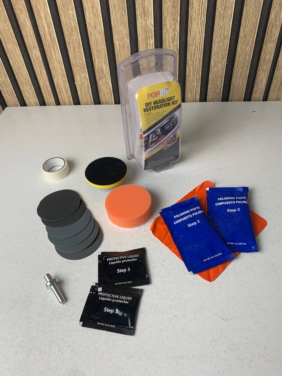 Kit de rénovation pour phares de voiture anti-rayures et jaunissement