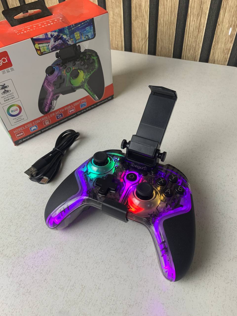 IPEGA PG-9666TH Wireless Gaming Controller with RGB Lighting