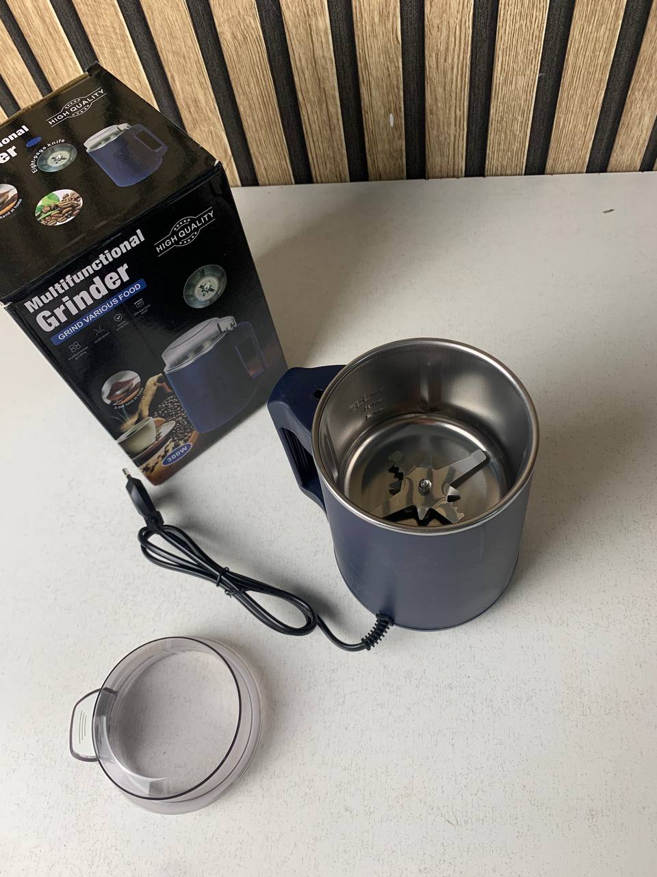 Electric coffee and spice grinder 300W stainless steel