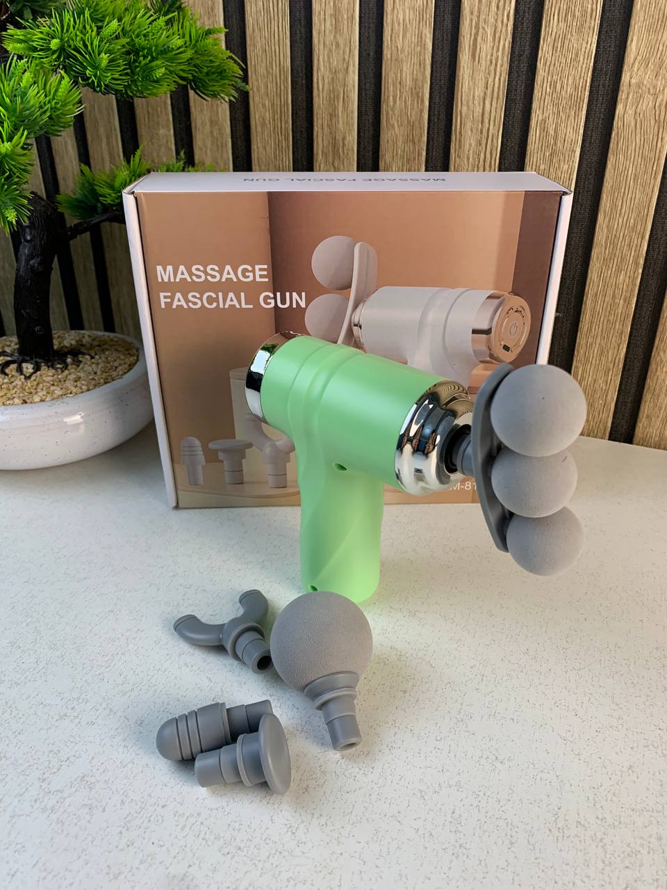 Pistolet de massage LM-810T, 6 vitesses, 4 têtes