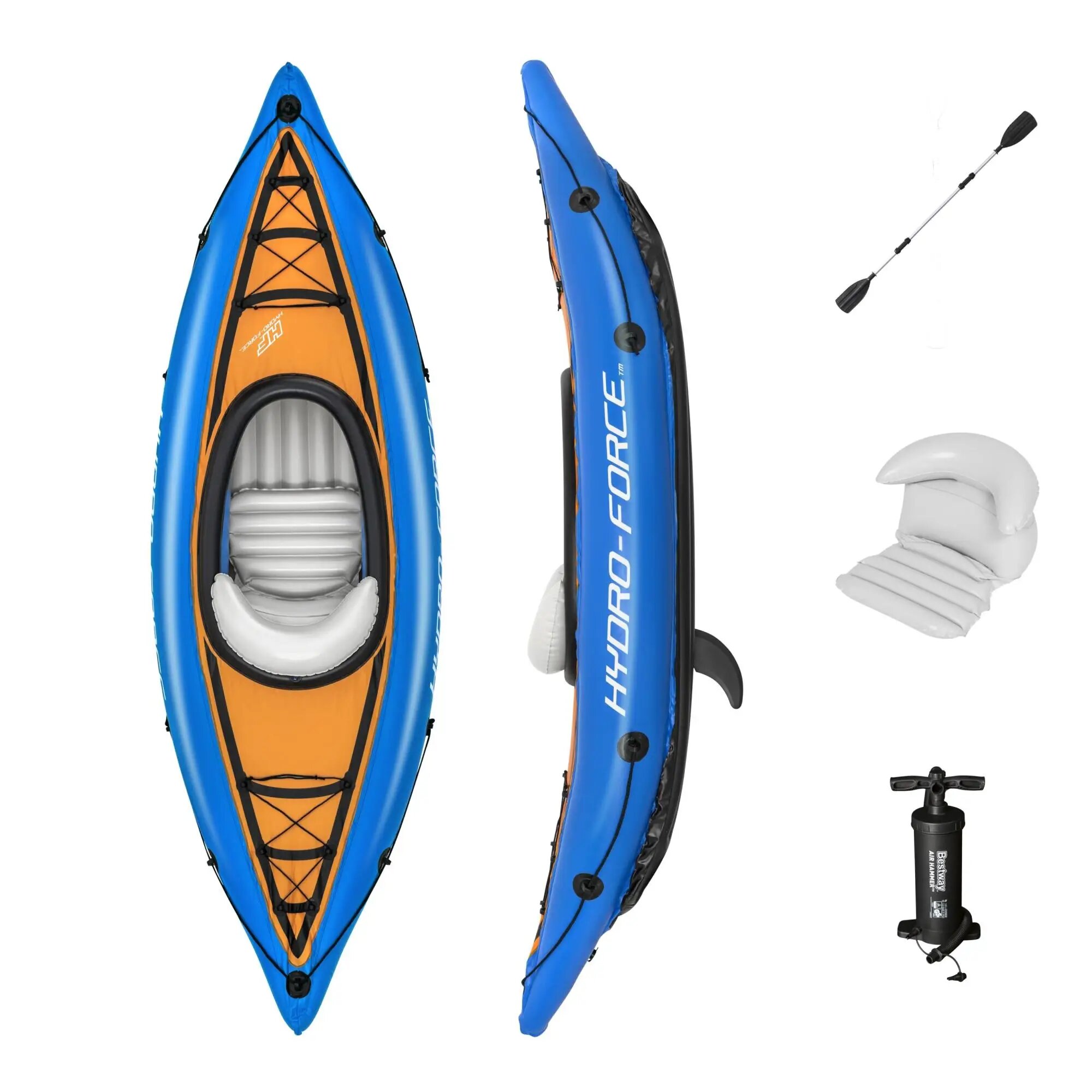 Hydro-Force Cove Champion Kayak Gonflable 275 x 81cm Bestway#65115