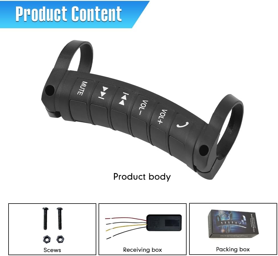 Steering wheel control button kit