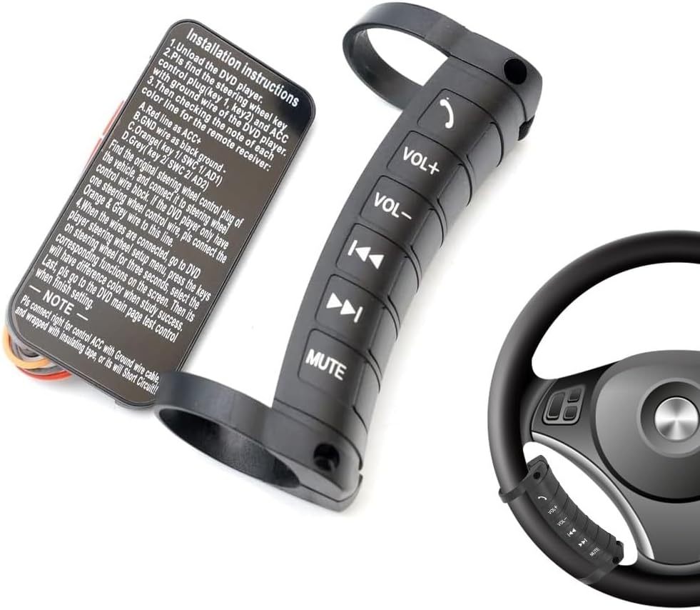 Steering wheel control button kit