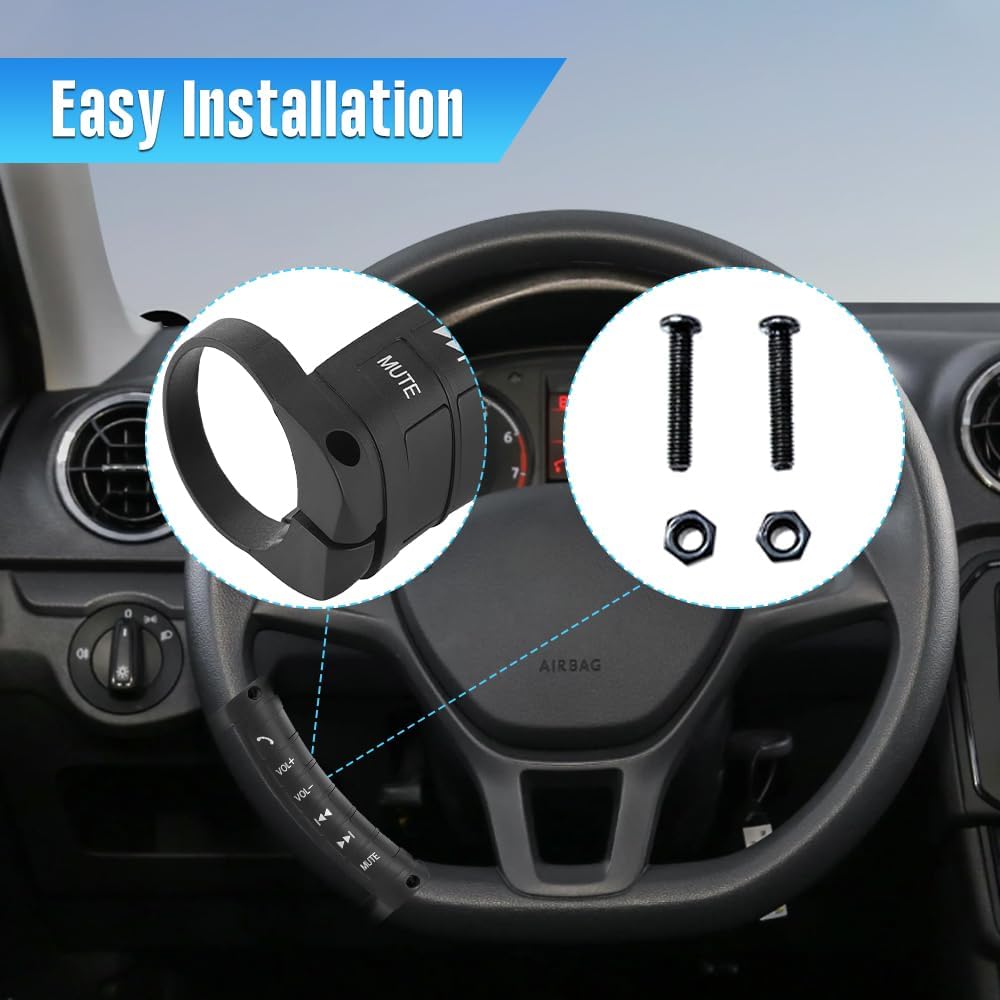 Steering wheel control button kit