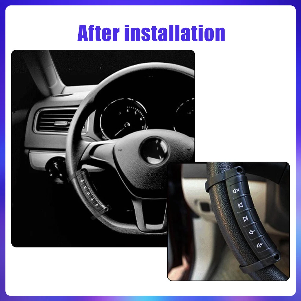 Steering wheel control button kit