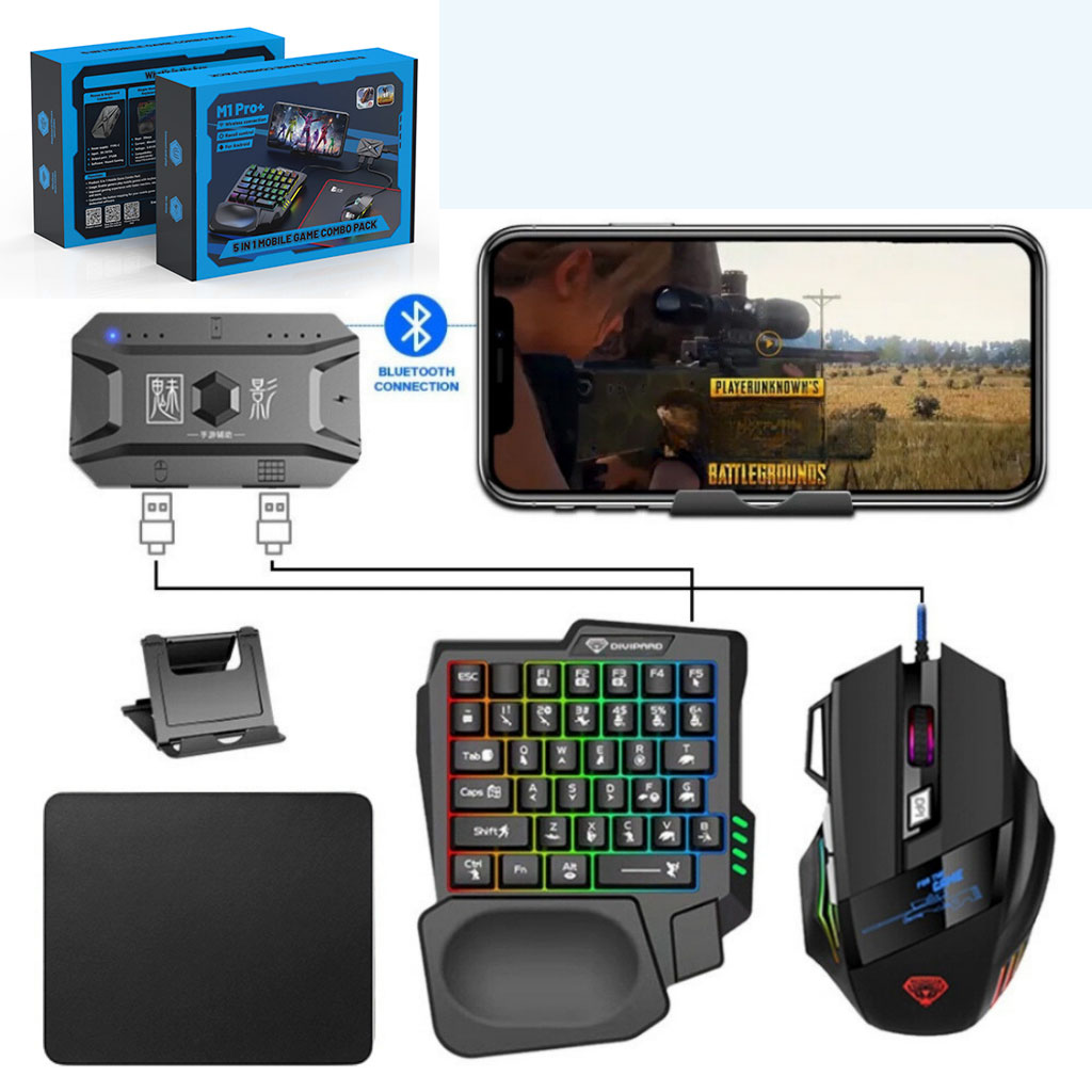محول لوحة مفاتيح وماوس M1 Pro للهواتف والأجهزة اللوحية أندرويد