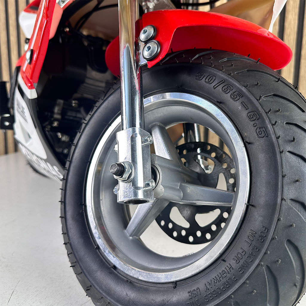 دراجة نارية صغيرة للأطفال 49cc بمحرك بنزين وتشغيل يدوي