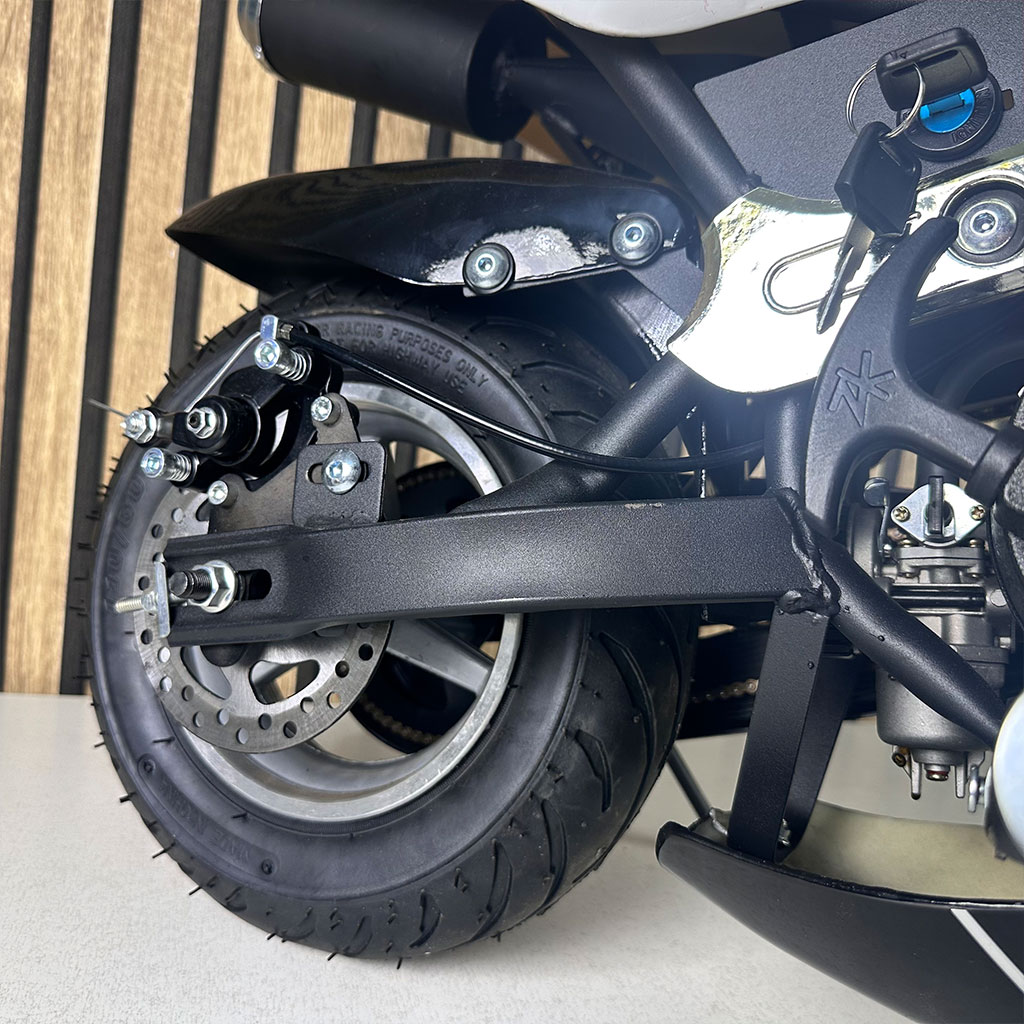دراجة نارية صغيرة للأطفال 49cc بمحرك بنزين وتشغيل يدوي